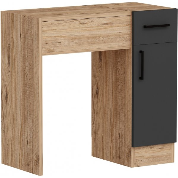 Inci kaptafel 77 x 37,3 cm - Grenen/antraciet Inci kaptafel 77 x 37,3 cm - Grenen/antraciet