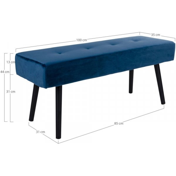 Skiby Bankje - Donkerblauw/zwart Skiby Bankje - Donkerblauw/zwart