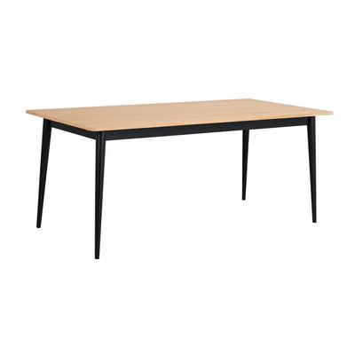 Brynn matbord 180x90 - Ek/svart