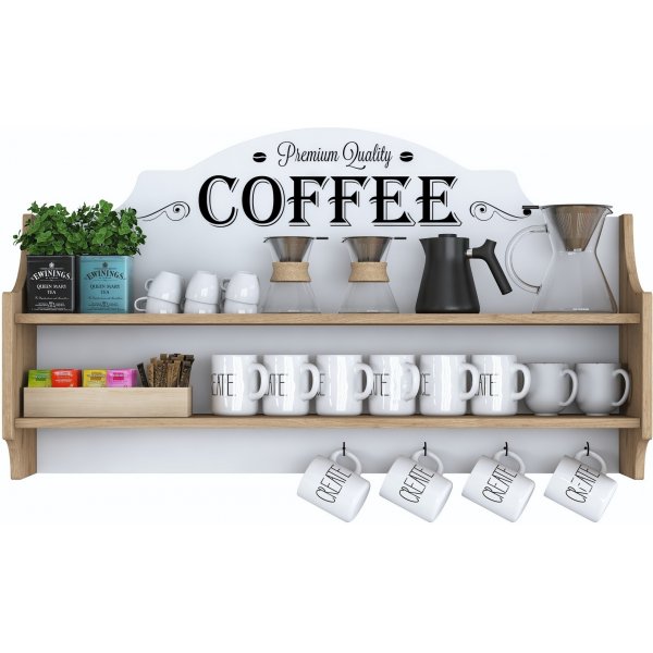 Etagère Jericho 137 - Noyer/blanc Etagère Jericho 137 - Noyer/blanc