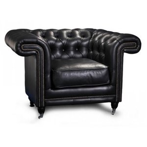 Fauteuil en cuir Chesterfield Manchester - n'importe quelle couleur