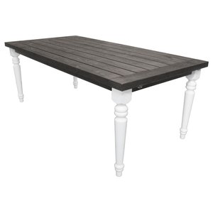 Matbord Milton - Vit/grå - Utematbord, Utebord, Utemöbler
