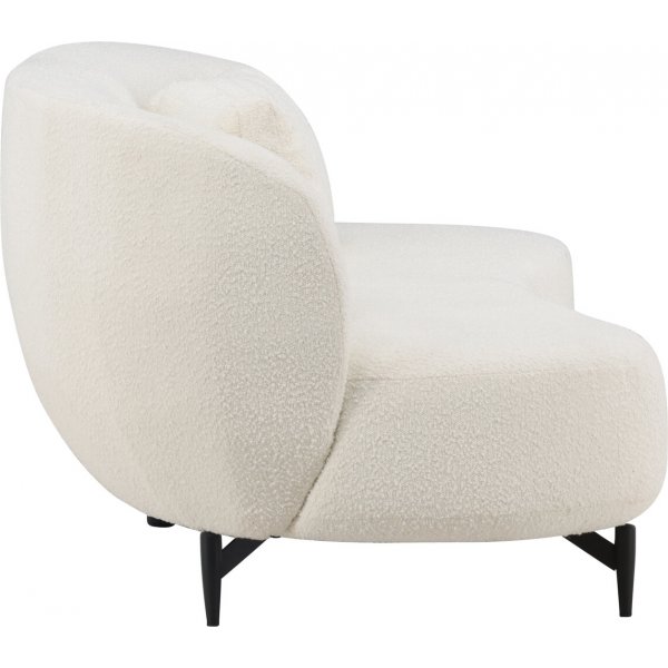 Canapé 3 places Luna - Noir/Blanc Canapé 3 places Luna - Noir/Blanc