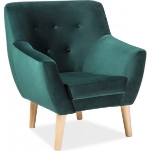 Fauteuil Aliana - Velours vert