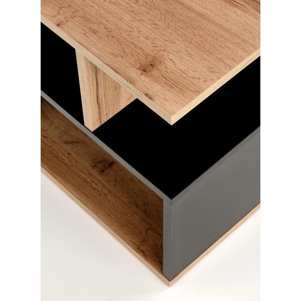 Table basse Arely 110x 55 cm - Chne Wotan/noir