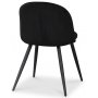 Alice stol - Svart sammet / Svarta ben