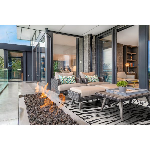 Domani Tiger flatvvd matta Silver