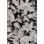 Tapis tiss plat Domani Flower Noir - 200 x 290 cm