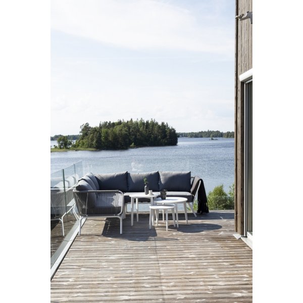 Groupe de canapés d\\\'angle Roxo - Blanc/gris Groupe de canapés d\\\'angle Roxo - Blanc/gris