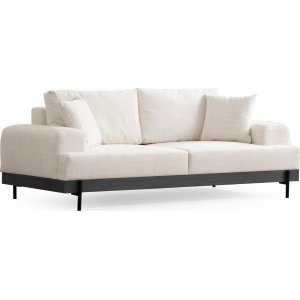 Eti 3-sits soffa - Vit/svart