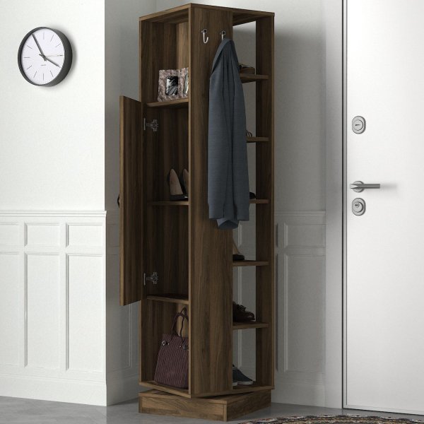 Meuble d\\\'entre roulant - Noyer