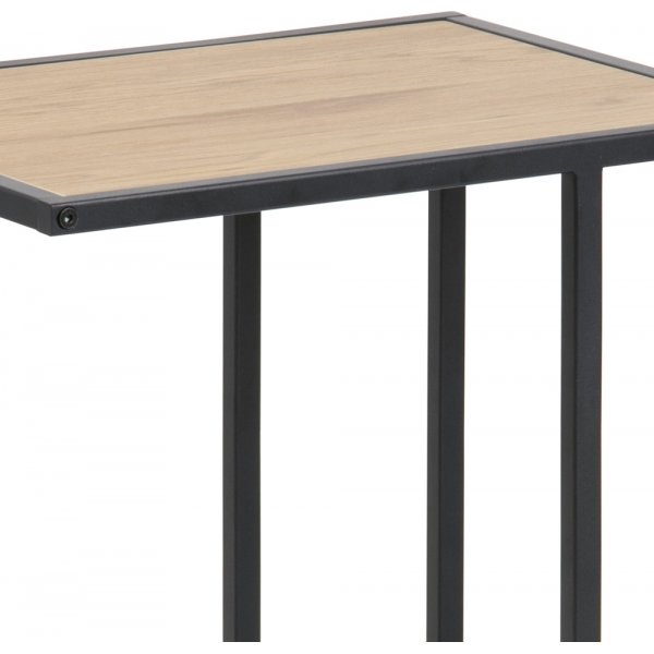 Seaford bijzettafel 43 cm - Eiken/zwart