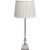 Linn bordslampa - Offwhite/krom - 49 cm