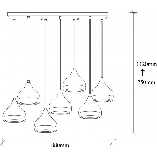 Plafonnier Yildo 6894 - Noir