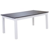 Skagen matbord 140 cm - Vit/Brunbetsad ek Skagen matbord 140 cm - Vit/Brunbetsad ek