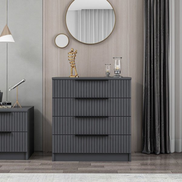 Cikani ladekast 72 x 42 cm - Antraciet Cikani ladekast 72 x 42 cm - Antraciet