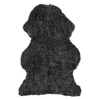 Curly fårskinn - 95x55 cm - Mörkgrå Curly fårskinn - 95x55 cm - Mörkgrå