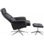 Massachusetts recliner ftlj mrkgr med fotpall