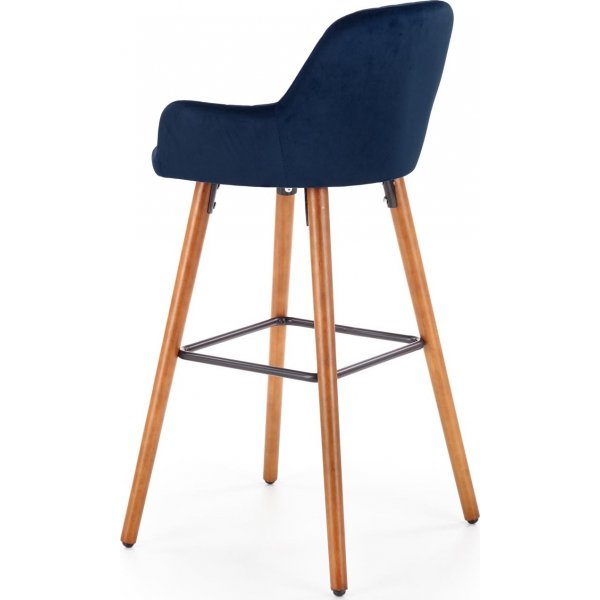 Tabouret de bar Wilfrid - Bleu fonc