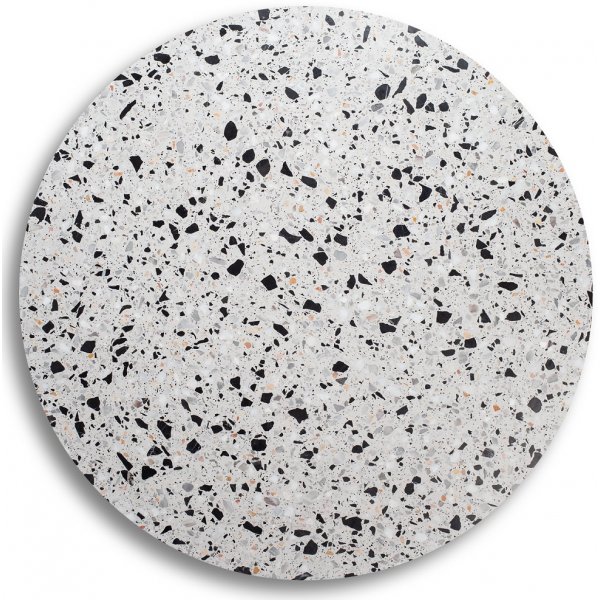 SOHO matbord Ø105 cm - Matt svart kryssfot / Terrazzo Cosmos SOHO matbord Ø105 cm - Matt svart kryssfot / Terrazzo Cosmos