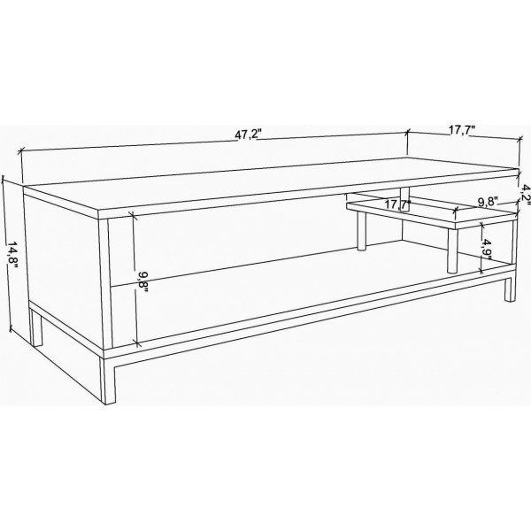 Banc multimédia Reilly - Doré/anthracite Banc multimédia Reilly - Doré/anthracite