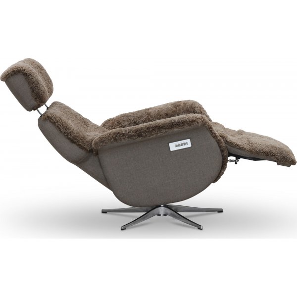 Duvnäs flip-up fåtölj - Beige fårskinn Duvnäs flip-up fåtölj - Beige fårskinn