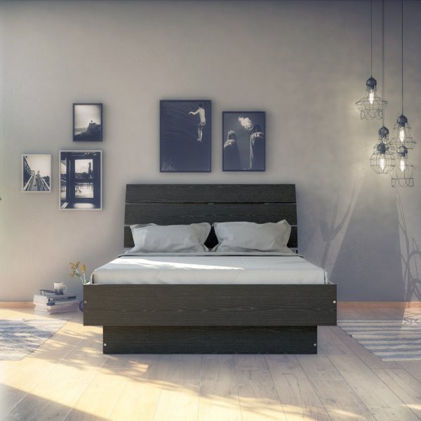 Naia bed 137 x 191 cm - Zwart