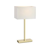 Savoy Bordslampa med USB - Mässing/Vit Savoy Bordslampa med USB - Mässing/Vit