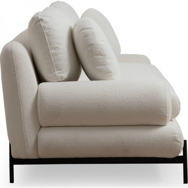 Canapé 3 places Livorno - Blanc Canapé 3 places Livorno - Blanc