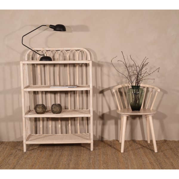 Fammy bokhylla i rotting - Whitewash