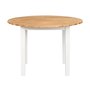 sterlen matbord runt 110cm - Ek/vit