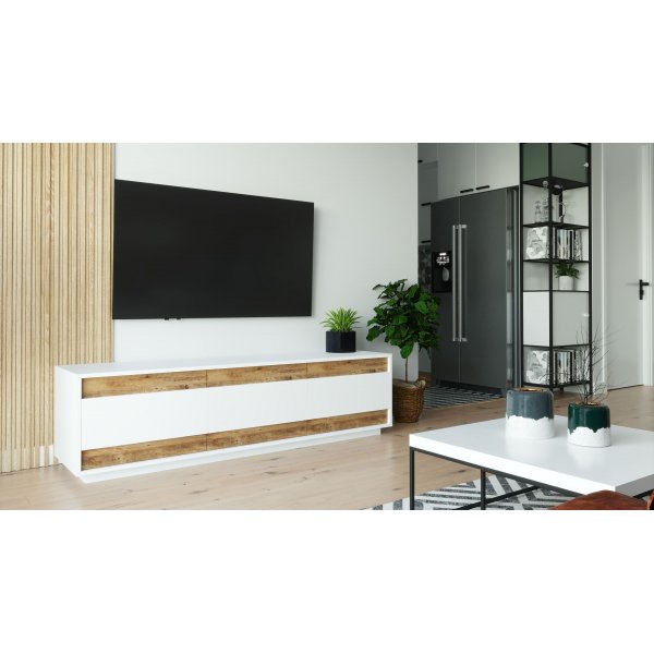 Future mediabank 4 - Grenen/wit Future mediabank 4 - Grenen/wit