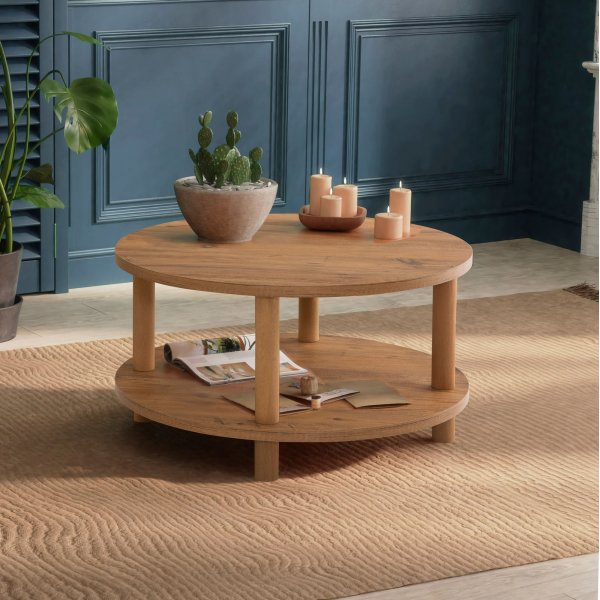 Roby soffbord Ø70 cm - Furu Roby soffbord Ø70 cm - Furu