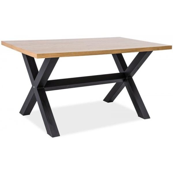 Matbord Esperanza 180 - Svart/massiv ek