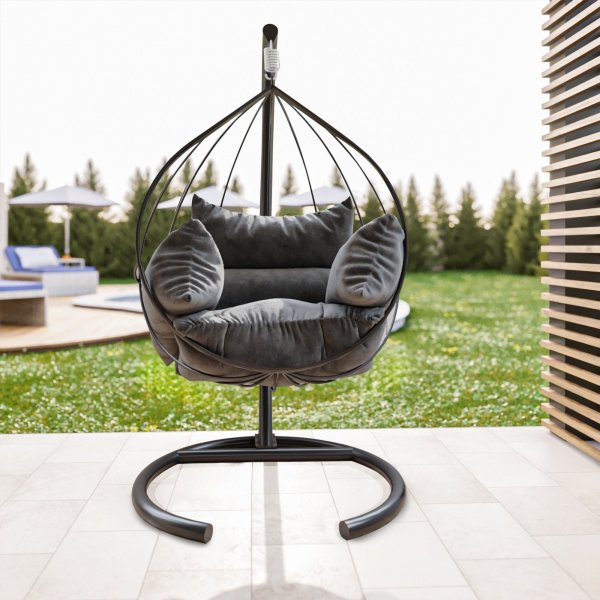 Mavera h�ngstol - Antracit/svart