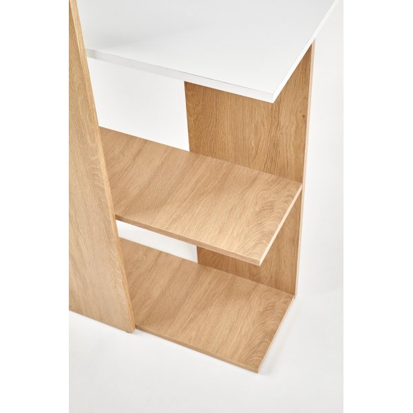 Bureau Oluf 122x57 cm - Chne/blanc