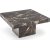 Table basse monolithique 80 x 80 cm - Marbre noir