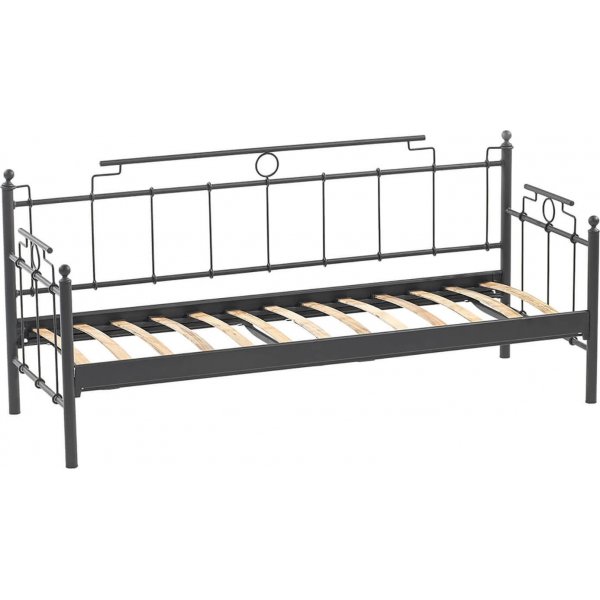 Canap d'extrieur 3 places Hampus - Noir/fume + Nettoyage textile pour meubles