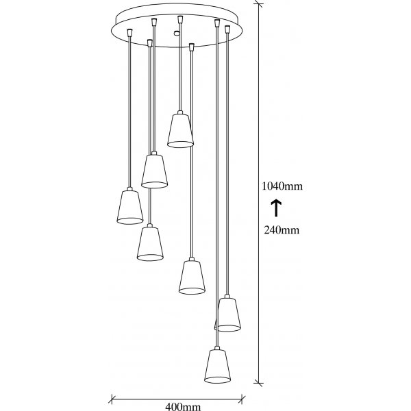 Plafonnier Tess 6500 - Vintage