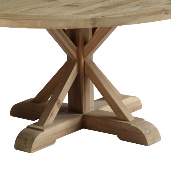 Judith stort runt matbord Ø160 cm i återvunnen furu Judith stort runt matbord Ø160 cm i återvunnen furu