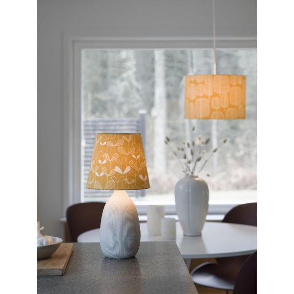 Pied de lampe Baylee - Blanc - 28 cm Pied de lampe Baylee - Blanc - 28 cm