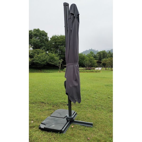 Malta Parasoll 3x3m - Antracit