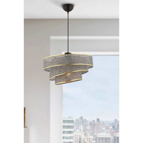 Couper taklampa - Gr/guld