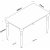 Table  manger Jawa 120 x 70 cm - Noyer/blanc