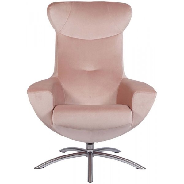 Hjellegjerde Baloo fåtölj - Rosa/borstat stål Hjellegjerde Baloo fåtölj - Rosa/borstat stål