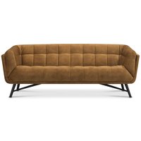 Lulu 3-sits soffa - Guld sammet Lulu 3-sits soffa - Guld sammet