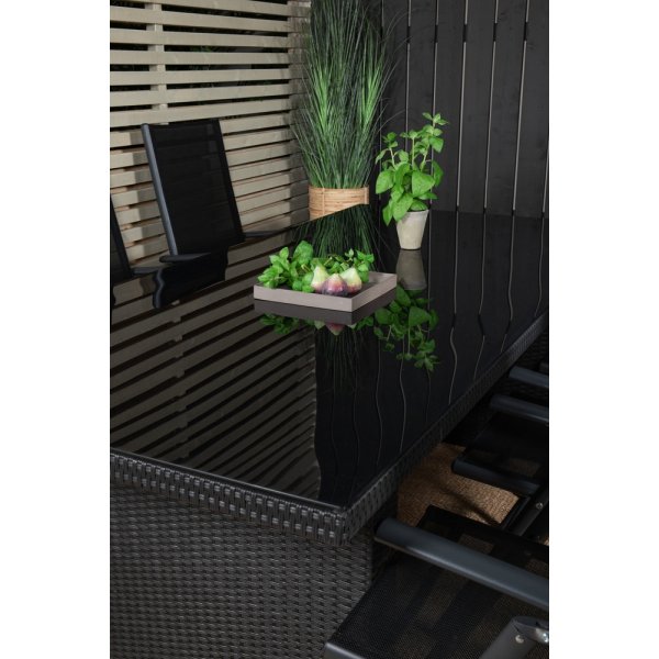 Padova utematgrupp med 6 st Break stolar - Svart