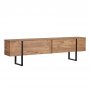 TV-b�nk Orost 180 cm - Atlantic Pine/svart