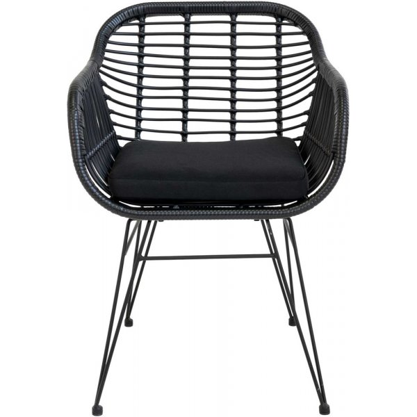 Trieste utestol med dyna - Svart + Flckborttagare fr mbler