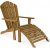 Dckstol + fotpall massiv teak - Salt